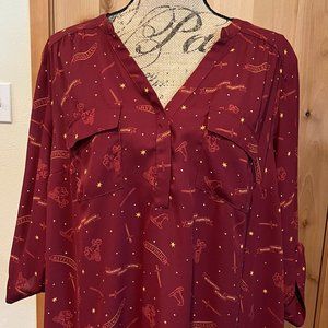 Torrid Harry Potter Gryffindor Blouse